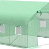 Amazon : $57.99 ($129.99) Outsunny 12' x 10' x 7' Outdoor Walk-in Greenhouse, Tunnel Green House with Roll-up Windows, Zippered Door, PE Cover, Heavy Duty Steel Frame, Green