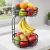Amazon:  $9.49 ($26.99) Fruit Basket for Kitchen Counter 2-Tier Large Capacity Fruit Bowl