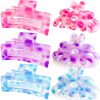 Amazon: $3.49 ($9.98) Hair Clips for Women,6PCS Big Flower Claw Clips for Thick Thin Hair