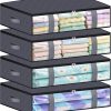 Amazon: $8.99 ($23.99) Under Bed Storage Containers, 4 Pack Blanket Storage Bags