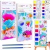 Amazon:$4.99 ($9.99)JUNQIU Paint With Water Books for Kids Ages 4-8, Watercolor Painting Coloring Books for Toddlers, Magic Paint Set for Kids, Art Craft Set for Drawing with Brush(2 Pack)