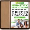 Amazon: $18.49 ($34.95) 2-Piece Nonstick XL Cookie Sheets for Baking – 22″ x 16″