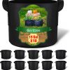 Amazon : $26.99 ($31.99) Gardzen 10-Pack 15 Gallon Grow Bags, Aeration Fabric Pots with Handles