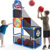 Amazon: $24.99 ($49.99) 2-in-1 Kids Arcade Basketball Hoop with Dart Board,4 Balls