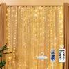 Amazon: $4.99 ($12.99)  300 LED Fairy Curtain Lights, 9.8ft x 9.8ft Warm White