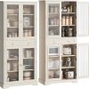 Amazon : $126.34 ($209.99) Kitchen Pantry Cabinet with Arcylic Doors and Adjustable Shelves - 72