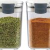 Amazon: $6.90 ($16.65)  Seasoning & Spice Storage Containers – Airtight, Clear, 2-Pack