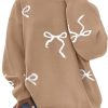 Amazon : $33.99 ($36.99) PRETTYGARDEN Fall Long Sleeve Pullover Sweaters for Women 2025 Trendy Crewneck Casual Cute Bow Chunky Knit Oversized Sweater