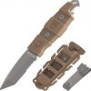 Amazon:$19.99 ($37.95)GEAR AID Kotu Tanto Fixed Blade Knife for the Outdoors with Quick Release Sheath, Titanium-Coated 3'' Blade