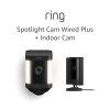 Amazon:$99.99 ($169.98)Ring Spotlight Cam Plus Battery, Black with All-new Ring Indoor Cam, Black