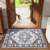 Amazon:$5.99 ($11.99)HOMORE 2x3 Entryway Gray Rug for Bedroom,Small Washable Throw Rug for Living Room Kitchen Office Indoor Door Farmhouse Perfect for Home Decor Vintage Floral Low Pile Non-Slip Rugs