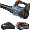 Amazon:$73.99 ($79.98)SENIX 20V Max Leaf Blower, Cordless, Brushless, Handheld, Up to 450 CFM and 100 MPH, 2 Speed Mode, Cruise Control, Lightweight, 5.0 Ah Battery and Charger Included (BLAX2-M3)