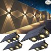 Amazon:$9.99 ($39.99)Solar Fence Lights Outdoor, 3 Modes (Warm/Neutral/Cool White), 4 Direction Selections, Waterproof Solar Powered Fence Lights for Outside, Solar Deck Light for Backyard/Wall/Step/Patio/Porch