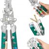 Amazon:$7.99 ($15.99)18 in 1 Wire Stripping Pliers - Folding Stylus Screwdriver Wire Stripper - Built-In Voltage Tester Screwdriver - Compact Multi-tool Electrician Pliers (Green)