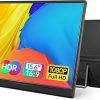 Amazon :$47.18 ($62.59)Yxk Portable Monitor 15.6 Inch 1080P USB-C HDMI Ultra-Slim Travel Monitor with Kickstand, for Laptop, PC, Mac Phone, PS, Xbox, Swich IPS Ultra-Thin Zero Frame Gaming
