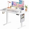 Amazon : $79.99 ($149.99) Marsail Standing Desk Adjustable Height,48''*28'' Electric Standing White Desk with Storage Bag,Sit Stand up Desk for Home Office Writing Computer Desk,4 Memory Preset with Headphone Hook,Cable Manager