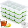 Amazon: $4.99 ($9.99) Ice Cube Trays Silicone,3 Pack Square Ice Cube Tray with Lid