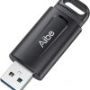Amazon : $8.49 ($16.99)  Aiibe 128GB Flash Drive USB 3.0 Thumb Drive up to 100MB/s USB Drive Retractable Memory Stick with LED Indicator Portable Keychain Jump Drive for Windows Mac PC Laptop Car, Black