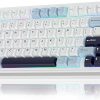 Amazon : $57.57 ($78.89)  AULA F75 75% Wireless Mechanical Keyboard, Hot Swappable Creamy Keyboard, Pre-lubed Reaper Switches, 2.4GHz/Type-C/BT5.0, RGB Backlit Gaming Keyboards(White & Blue)