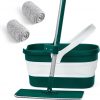 Amazon:  $14.99 ($29.99) Flat Mop and Collapsible Bucket, Move Squeezer up & Down