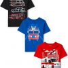 Amazon:$6.19 ($14.24)The Children's Place Baby and Toddler Boys' Vehicle Short Sleeve Graphic T-Shirts, Multipack