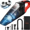 Amazon : $33.22 ($49.99) AstroAI Handheld Car Vacuum Cordless with Accessories, Portable Vacuum Cleaner with 12V DC Power, LED Light, Brush, Extended Suction Pipe, Hose, Mini Handheld for Car, Home, Office, and Pet Hair, Red