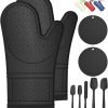 Amazon:  $8.99 ($17.99) Oven Mitts with Heat-Resistant Hot Pads and Five Silicone Spatulas