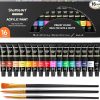 Amazon:  $6.99 ($7.99) Acrylic Paint Set, 16 x12ml Tubes Artist Quality Non Toxic Rich Pigments