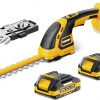 Amazon : $29.99 ($49.99)  EWORK 21V Cordless Hedge Trimmer & Grass Shears 2-in-1 Handheld Small Electric Bush Trimmer with 2x2.0Ah Battery and Charger, Battery Powered Shrub Trimmer for Garden, Yard, Lawn Maintenance