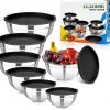 Amazon: $26.99 ($38.99)  7 Piece Stainless Steel Mixing Bowls with Lids Set