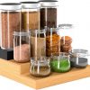 Amazon: $8.99 ($17.99) Spice Rack, Bamboo Spice Rack Kitchen Cabinet Organizer from