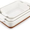 Amazon: $31.79 ($59.99) Casserole Dishes for Oven, Ceramic Baking Dishes Set of 3