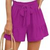 Amazon : $24.99 ($29.99) Heymoments Women's Wide Leg Shorts Lightweight High Waisted Adjustable Tie Knot Loose Summer Cute Trousers