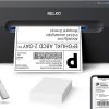 Amazon : $39.99 ($109.99) Nelko Bluetooth Thermal Shipping Label Printer, Wireless 4x6 Shipping Label Printer for Small Business, Support Android, iPhone and Windows, Widely Used for Amazon, Ebay, Shopify, Etsy, USPS