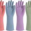 Amazon: $6.99 ($9.99) Rubber Cleaning Gloves for Dishwashing, 4 Pairs Reusable