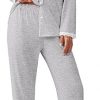 Amazon : $25.99 ($39.99) Ekouaer Womens Pajamas Set Long Sleeve Sleepwear Button Down Lounge Set 2 Pieces Soft Nightwear Lace Pjs Set