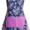 Amazon : $9.99 ($19.99) Vintage Floral Apron for Women with Functional Pockets Adjustable Neck Strap for Cooking Baking Mother's Gift