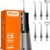 Amazon:$9.99 ($29.99)Bitvae Water Dental Flosser for Teeth, Cordless Water Teeth Cleaner Picks, 3 Modes 5 Intensities, IPX7 Waterproof, Rechargeable Water Dental Picks for Cleaning - Black