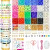 Amazon:  $3.49 ($6.99) Clay Beads Bracelet Making Kit for Beginner, 5000 Pcs