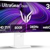 Amazon : $836.99 ($1599.99)  LG 39GX90SA-W 39-inch Ultragear WQHD (3440 x 1440) OLED Curved Gaming Monitor 240Hz, 1ms, NVIDIA G-Sync Compatible, AMD FreeSync Premium, VESA DisplayHDR True Black 400, webOS, USB Type-C, White