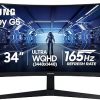 Amazon : $259.99 ($399.99)  Samsung 34' Odyssey G5 Ultra-Wide Gaming Monitor with 1000R Curved Screen, 165Hz, 1ms, FreeSync Premium, Large Display, Eye Comfort, Multiple Ports, WQHD, LC34G55TWWNXZA, Black
