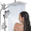 Amazon : $28.97 ($42.99) Shower Head,8''Rain Shower Head with Handheld Spray Combo with 11'' Angle Adjustable Extension Arm/Flow Regulator/Shower System,High Pressure Rainfall Shower Head Bathroom,Chrome