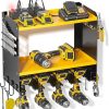 Amazon : $27.99 ($39.99)  Large Power Tool Organizer Wall Mount with Charging Station, 3 Layer Heavy Duty Metal Tool Storage Rack Loads 420lbs with 6 Cordless Drill Holder, Utility Rack Loads with 4 Power Strip