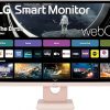 Amazon : $169.00 ($199.99)  LG 27SR50F-P Smart Monitor 27-Inch FHD (1920x1080) IPS Display, webOS 23, HDR 10, x2 Built-in Speakers, AirPlay 2, Screen Share, Bluetooth, ThinQ App, Remote Control, Pink