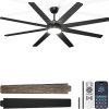 Amazon:$84.99 ($169.99)72'' Large Ceiling Fans with Lights, Modern Black Ceiling Fan Remote/APP Control, Dimmable, Quiet DC Motor Big Ceiling Fan for Indoor/Covered Outdoor