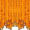 Amazon:  $9.99 ($12.99) 5-PC Artificial Marigold Flower Garland 4.5 Feet Long Strands w/ Bells