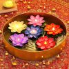 Amazon: $15.99 ($17.72) 6pcs 4in Diwali Decorations Lotus Light Water-Sensing Floating Diya