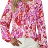 Amazon: $9.99 ($24.99)  Women Boho Tops Going Out Floral Long Sleeve Shirts