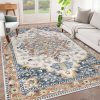 Amazon:  $12.99 ($39.99)  Washable Area Rug 5’x7′, Non Slip Boho Rugs for Bedroom