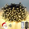 Amazon:$10.19 ($16.99)Voice Controlled Christmas Lights with Remote, 99 FT 300 LED String Lights Indoor Outdoor with 12 Modes 3 Timers, Dimmable Twinkle Light Plug in Waterproof for Xmas Tree Party Decorations, Warm White